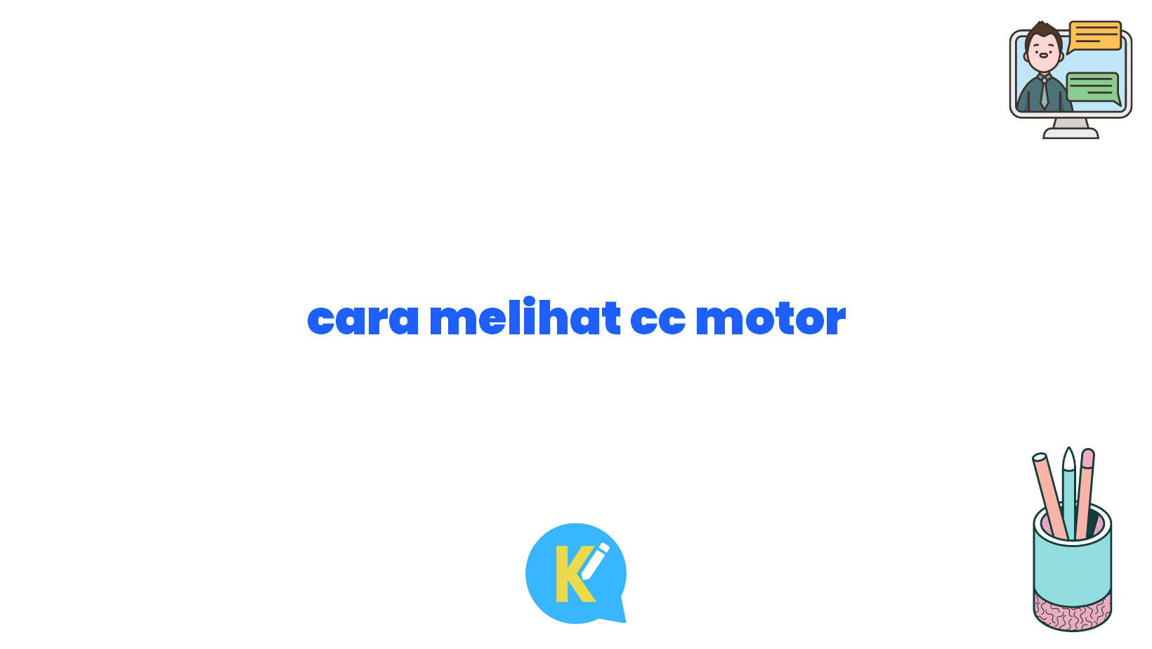 cara melihat cc motor