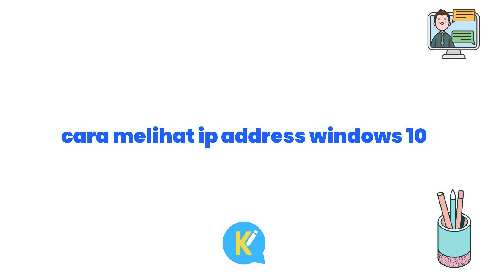 cara melihat ip address windows