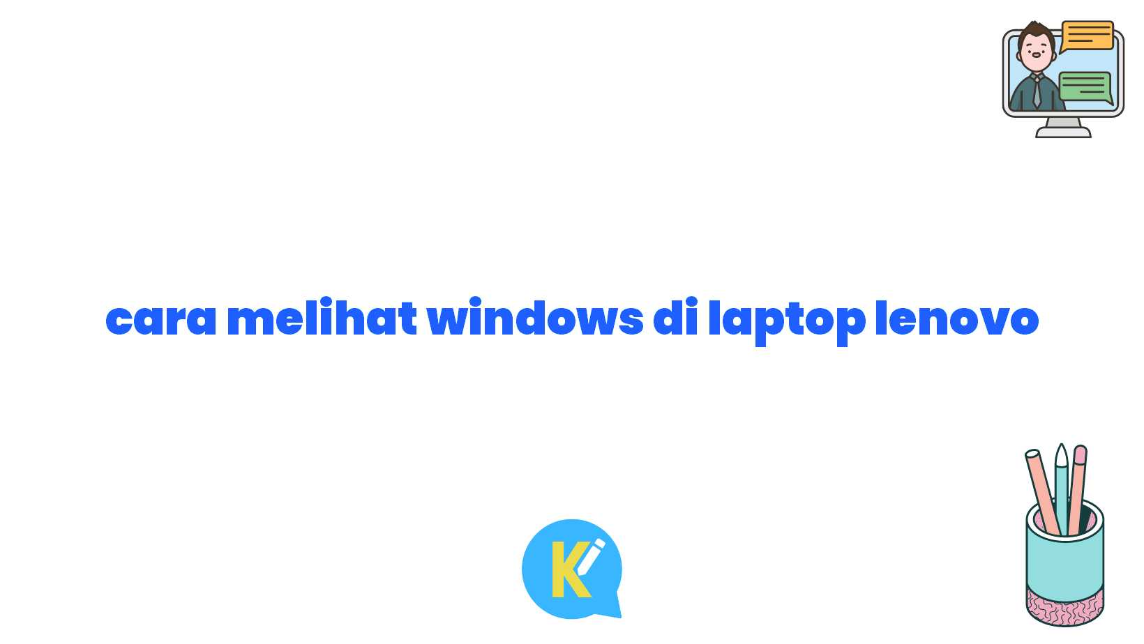 cara melihat windows di laptop lenovo