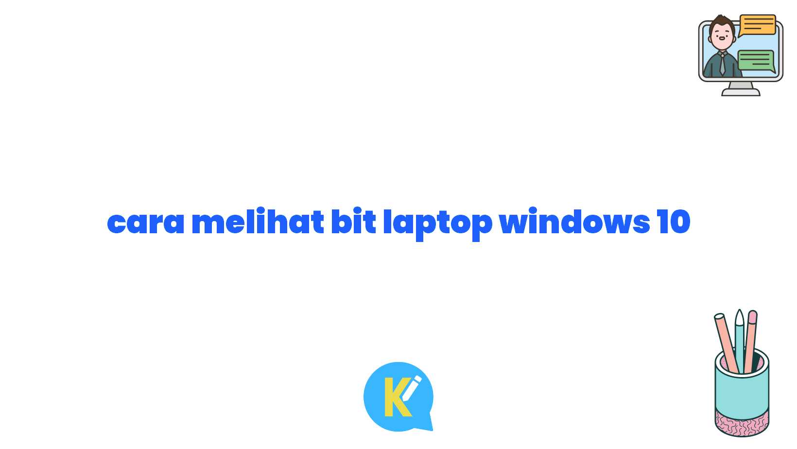 cara melihat bit laptop windows