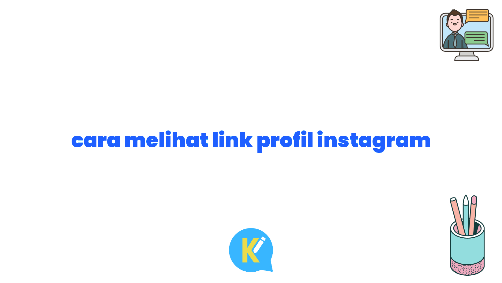 cara melihat link profil instagram