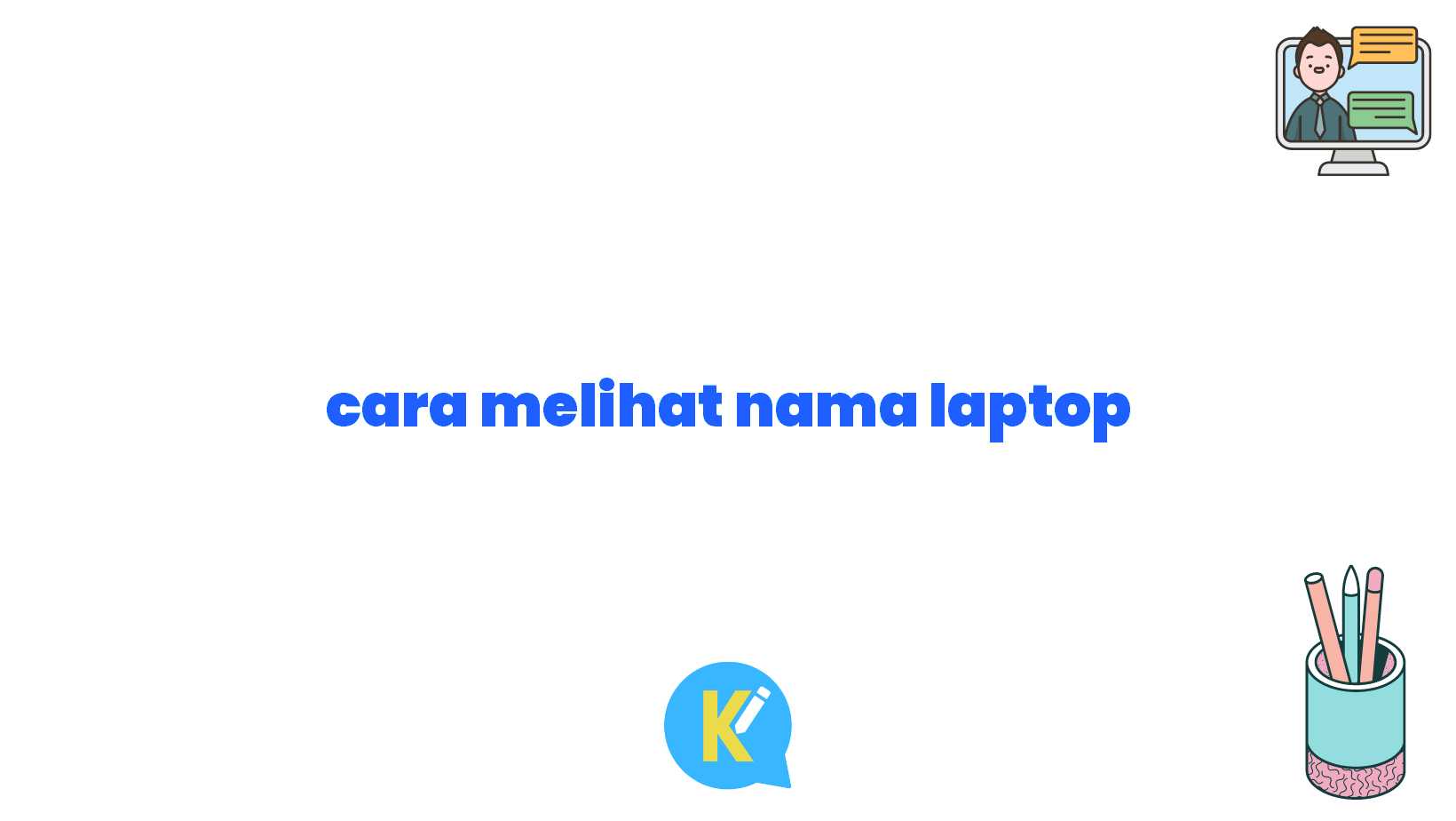 cara melihat nama laptop