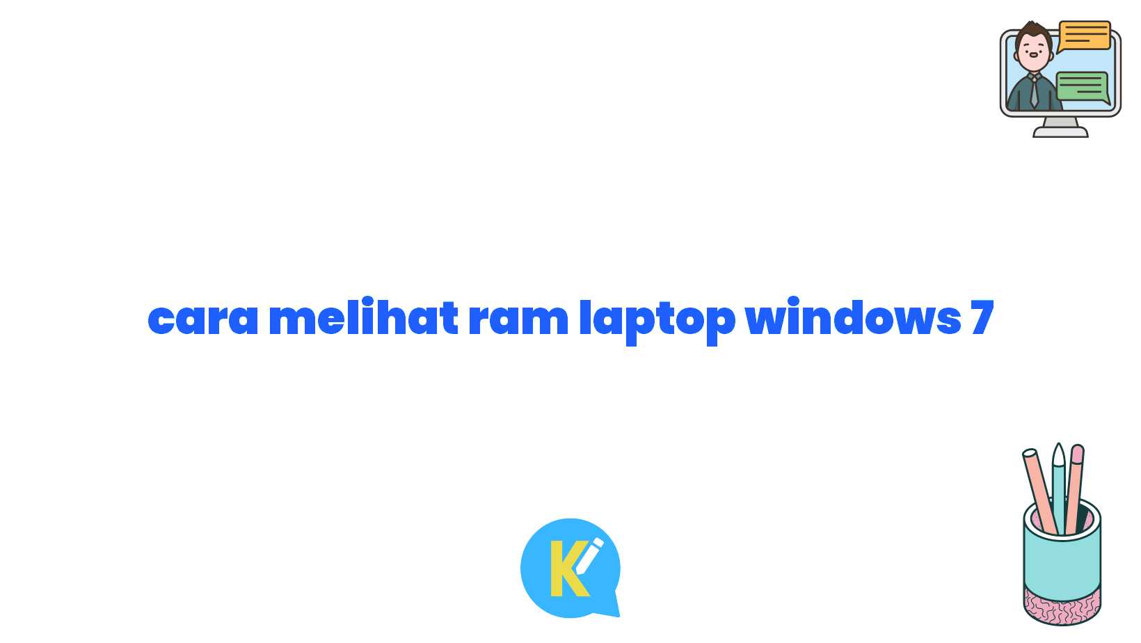 cara melihat ram laptop windows