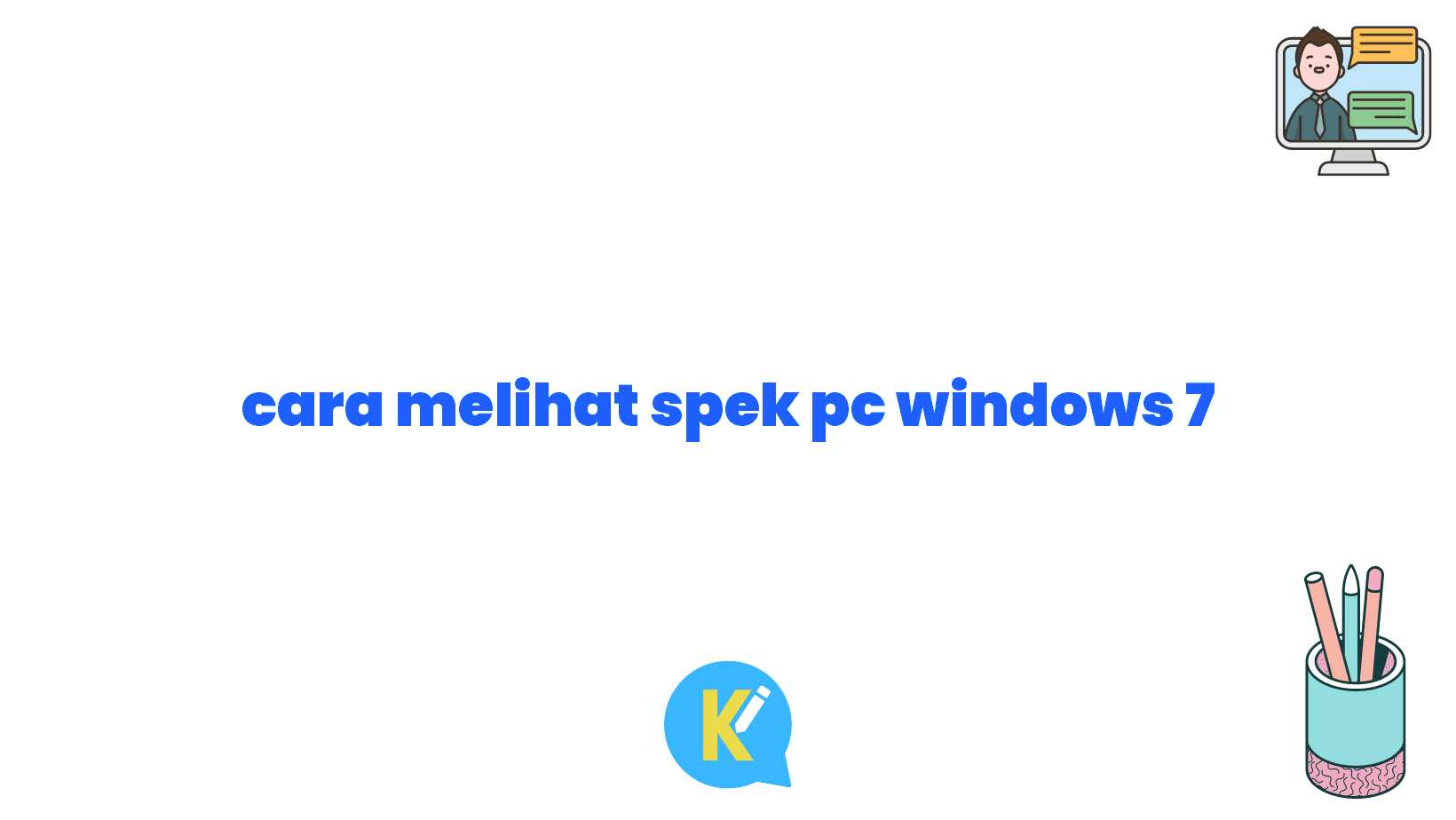 cara melihat spek pc windows